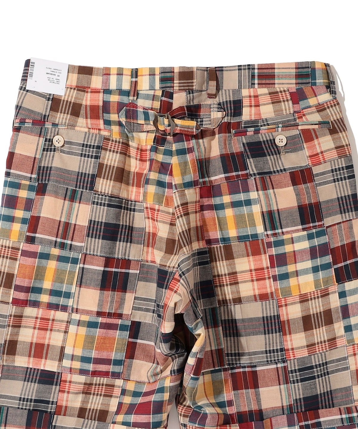 Southwick: Patchwork Madras check Shorts