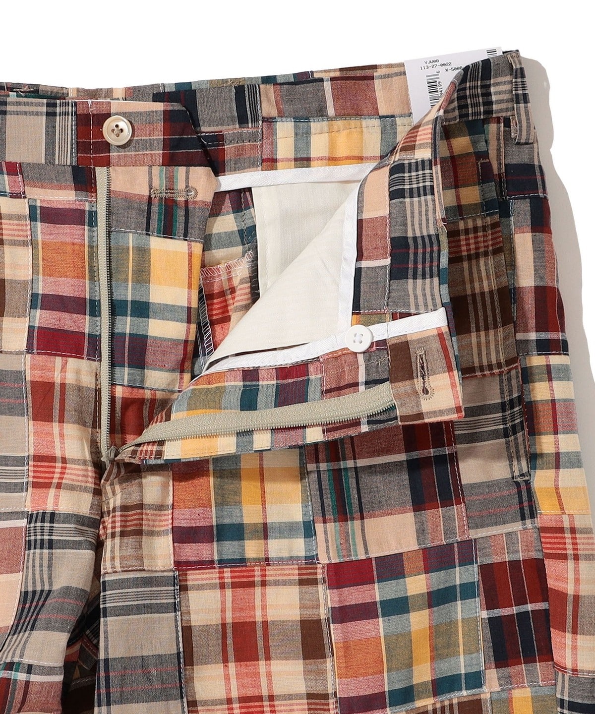 Southwick: Patchwork Madras check Shorts