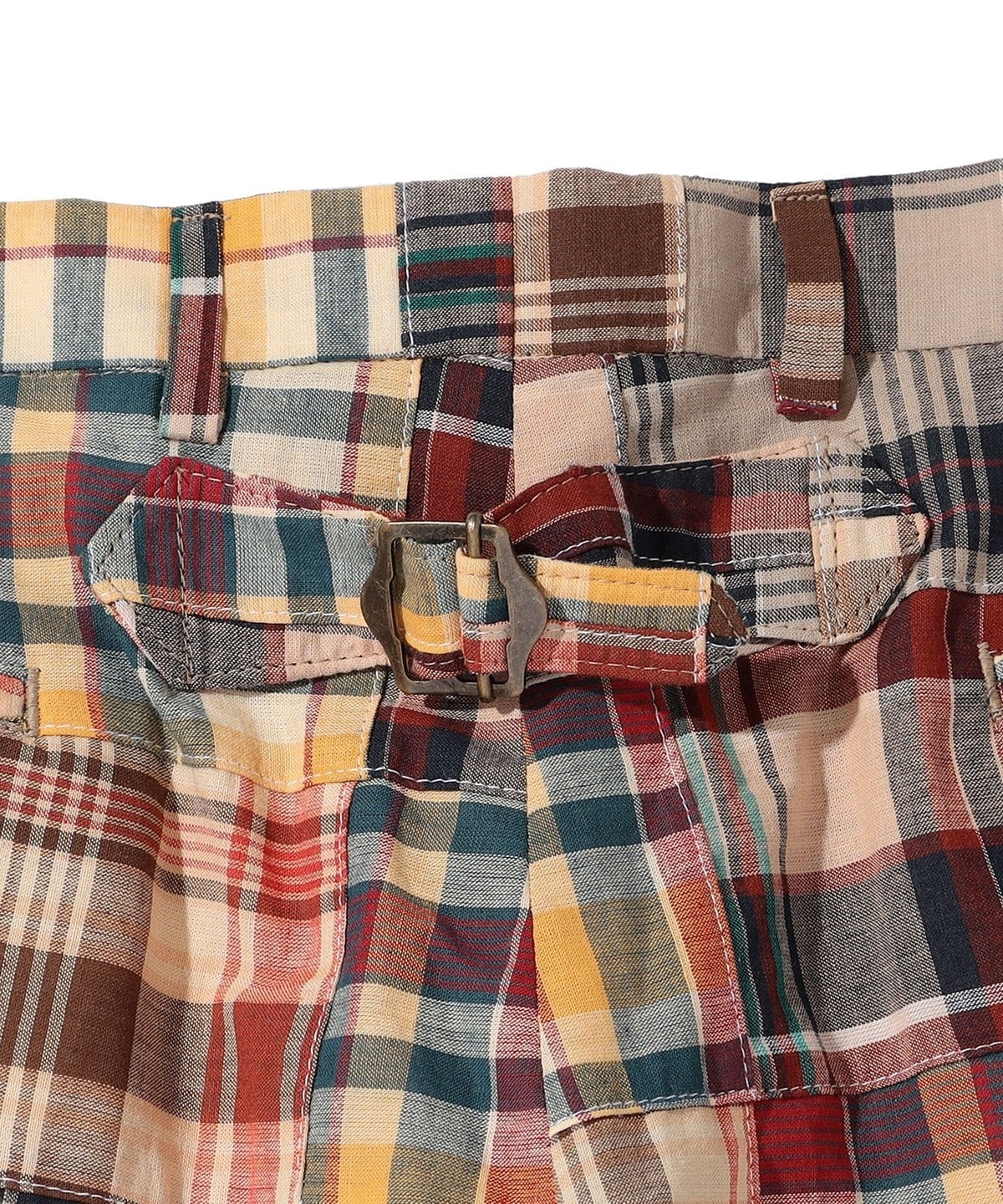 Southwick: Patchwork Madras check Shorts