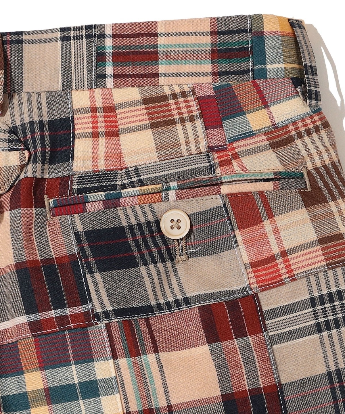 Southwick: Patchwork Madras check Shorts
