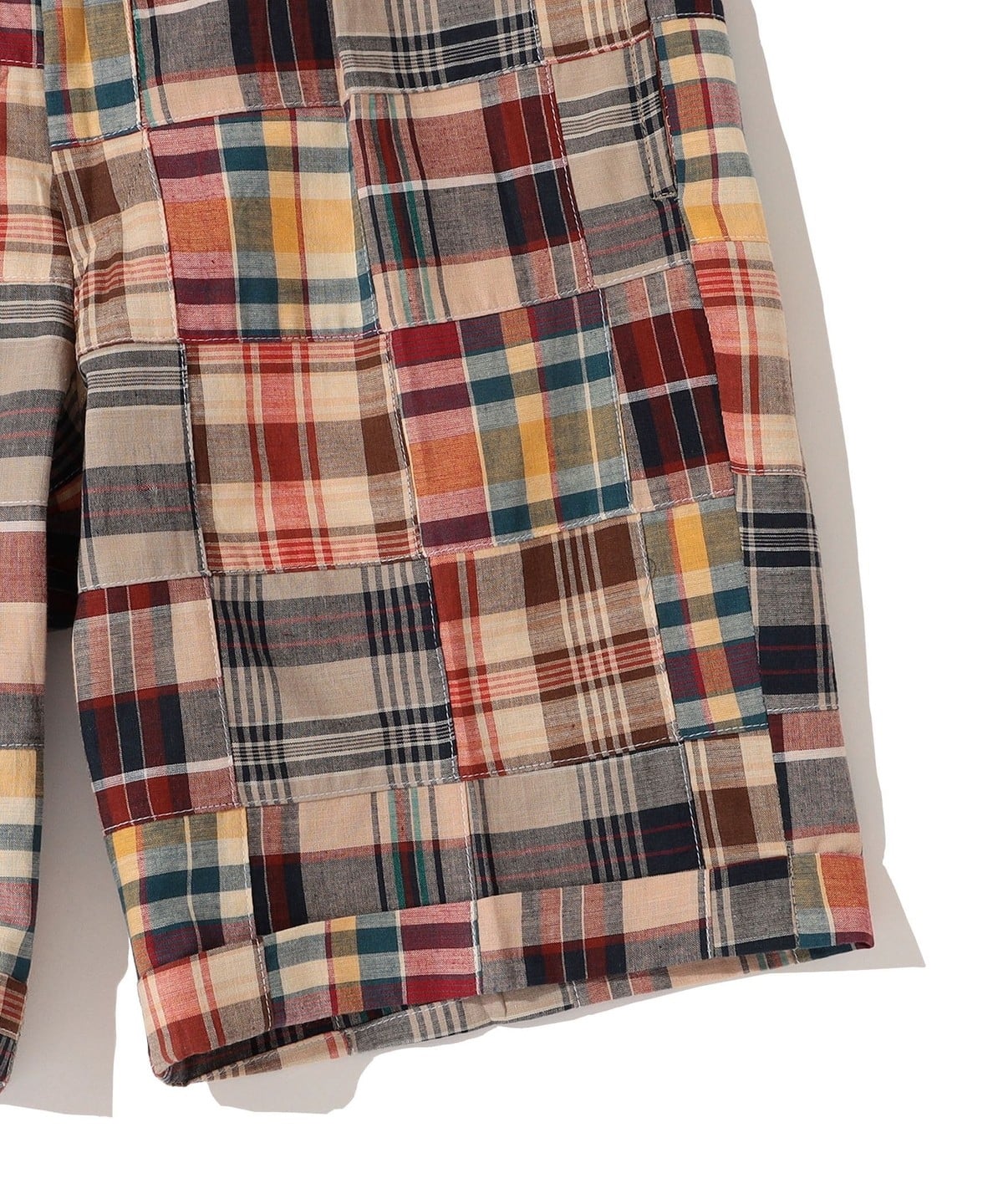 Southwick: Patchwork Madras check Shorts