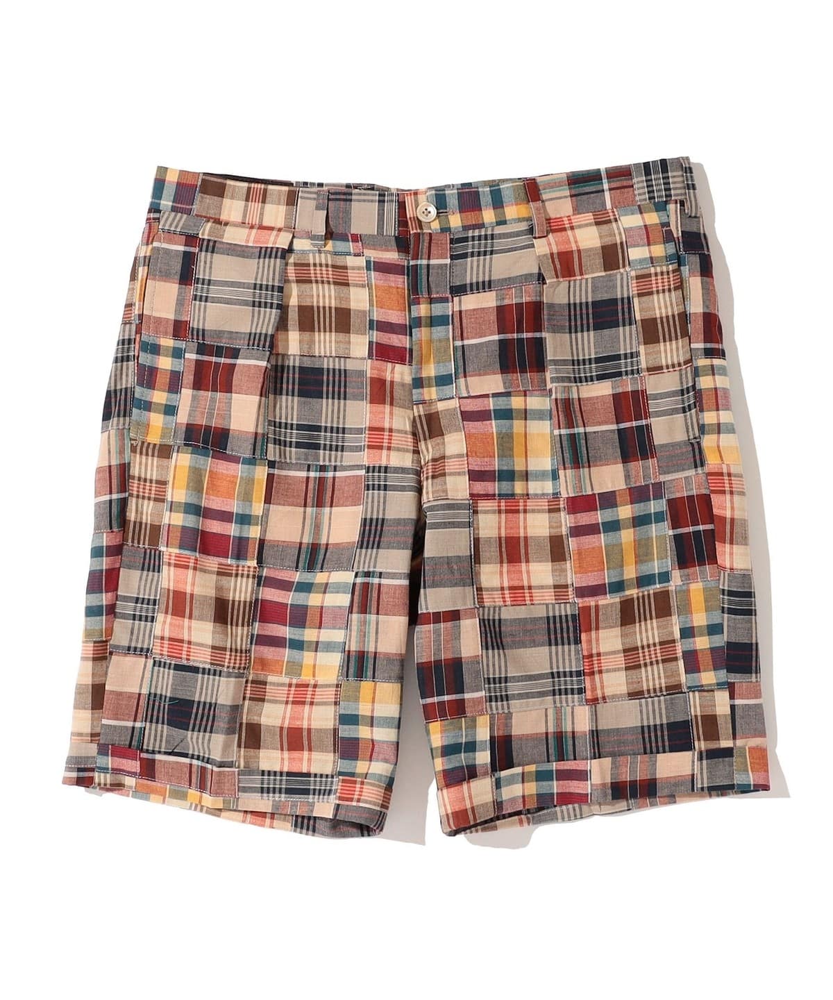 Southwick: Patchwork Madras check Shorts