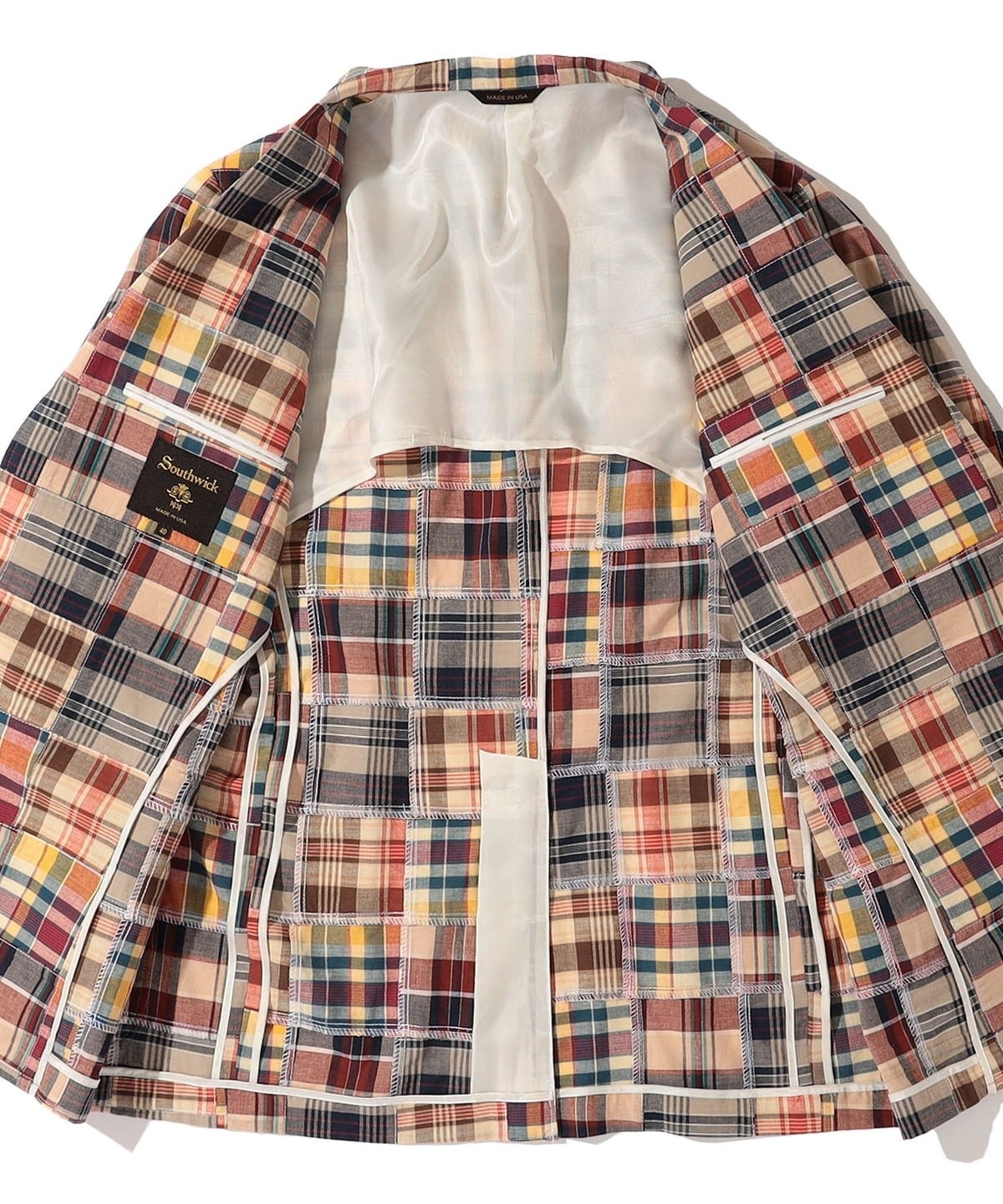 Southwick: CAMBRIDGE Patchwork Madras check Jacket