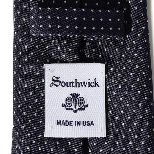 Southwick TIE「50OZ PIN DOT MIDNIGHT -PEARL」