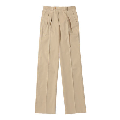 Southwick: CHATHAM　Cotton chambray 2-pleat trousers　