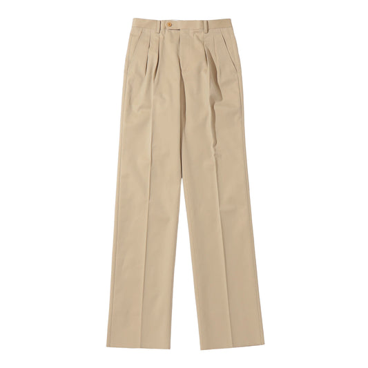 Southwick: CHATHAM　Cotton chambray 2-pleat trousers　