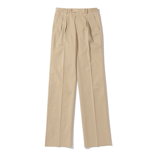Southwick: CHATHAM　Cotton chambray 2-pleat trousers　