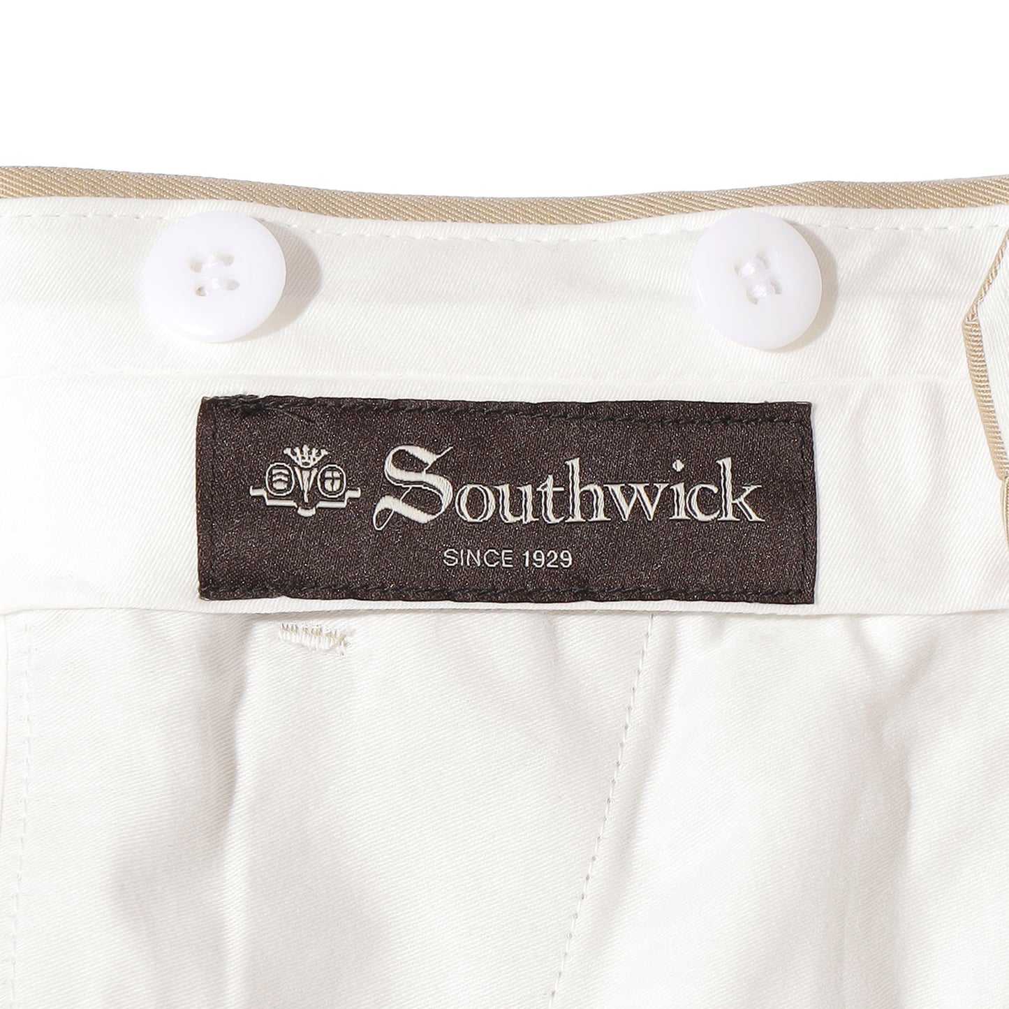 Southwick: CHATHAM　Cotton chambray 2-pleat trousers　