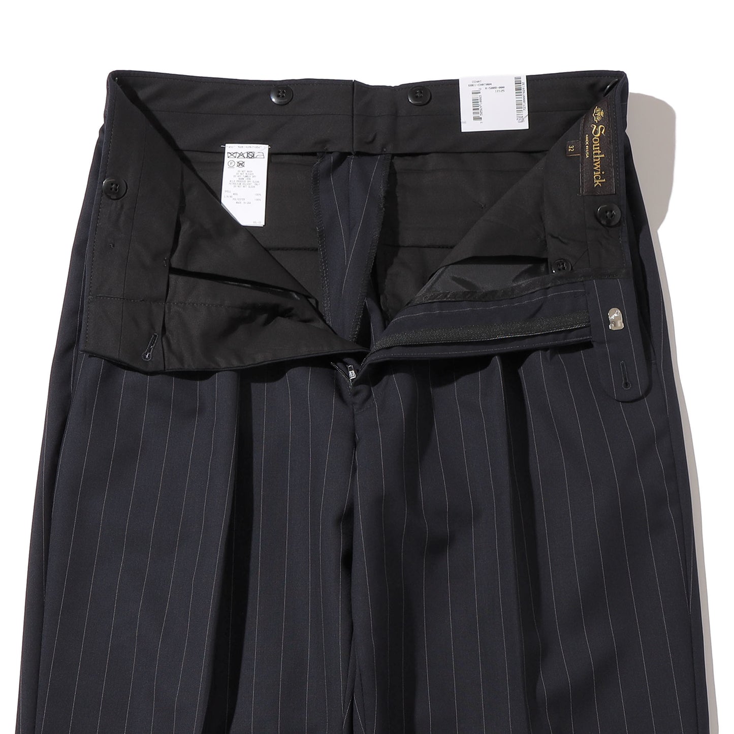 Southwick: CHATHAM Chalk stripe two-pleat trousers