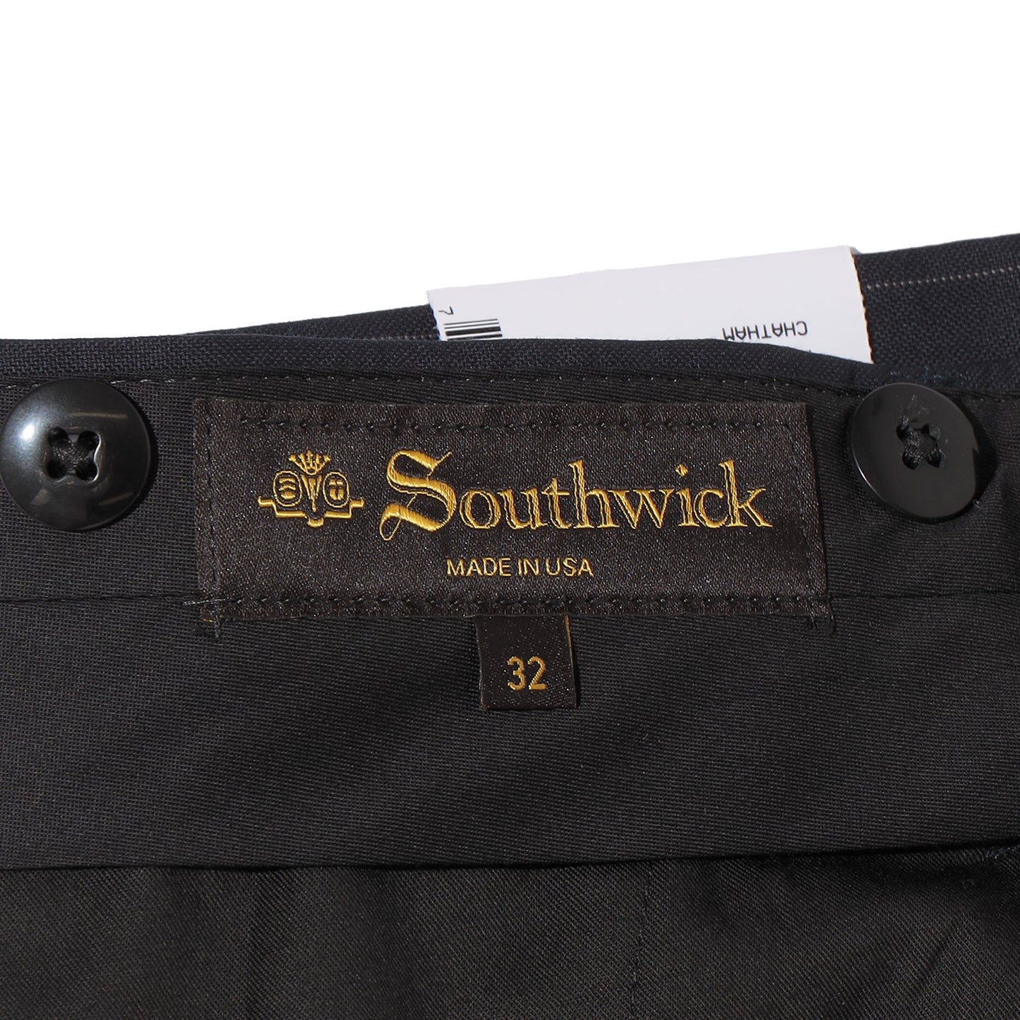 Southwick: CHATHAM Chalk stripe two-pleat trousers