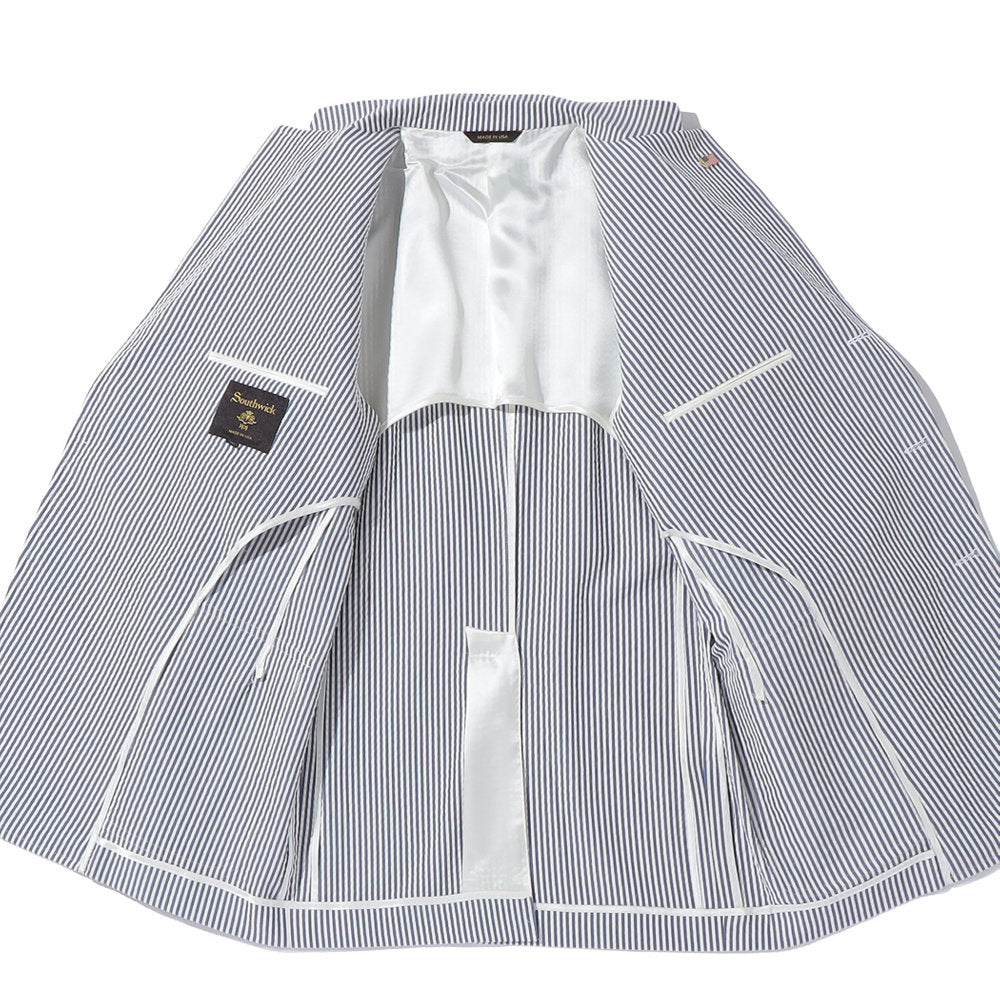 Southwick：CAMBRIGE　COTTON&SILK STRIPE WASHER