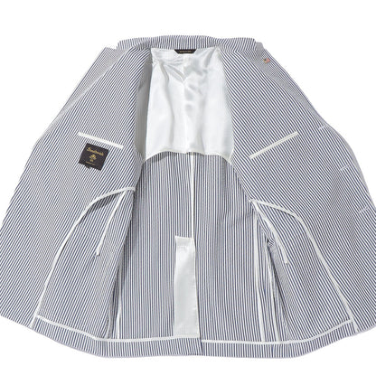 Southwick：CAMBRIGE　COTTON&SILK STRIPE WASHER