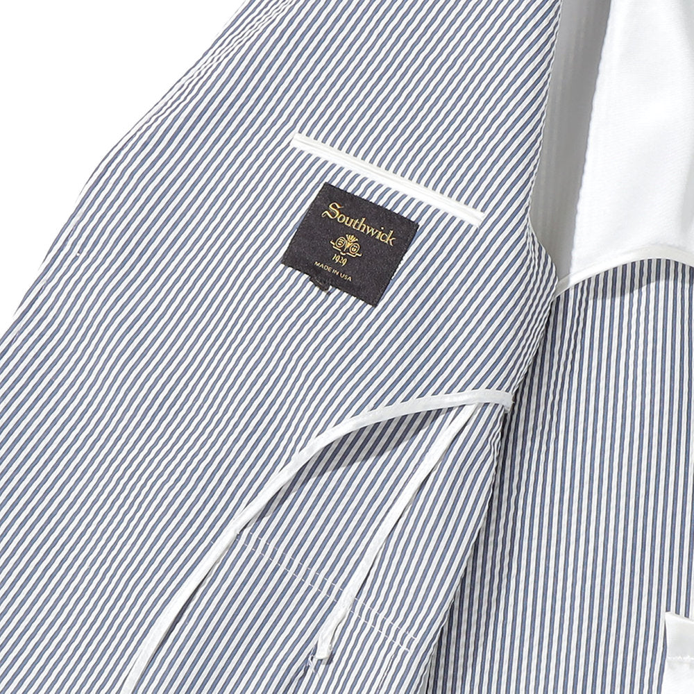 Southwick：CAMBRIGE　COTTON&SILK STRIPE WASHER