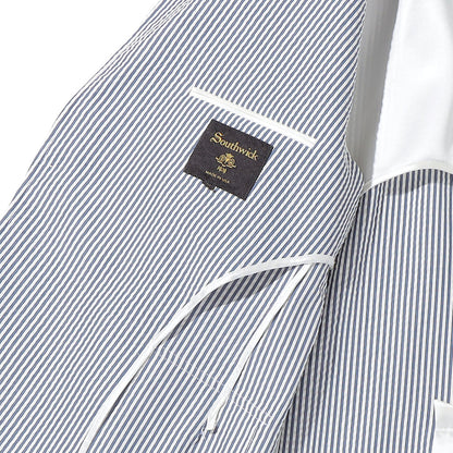Southwick：CAMBRIGE　COTTON&SILK STRIPE WASHER