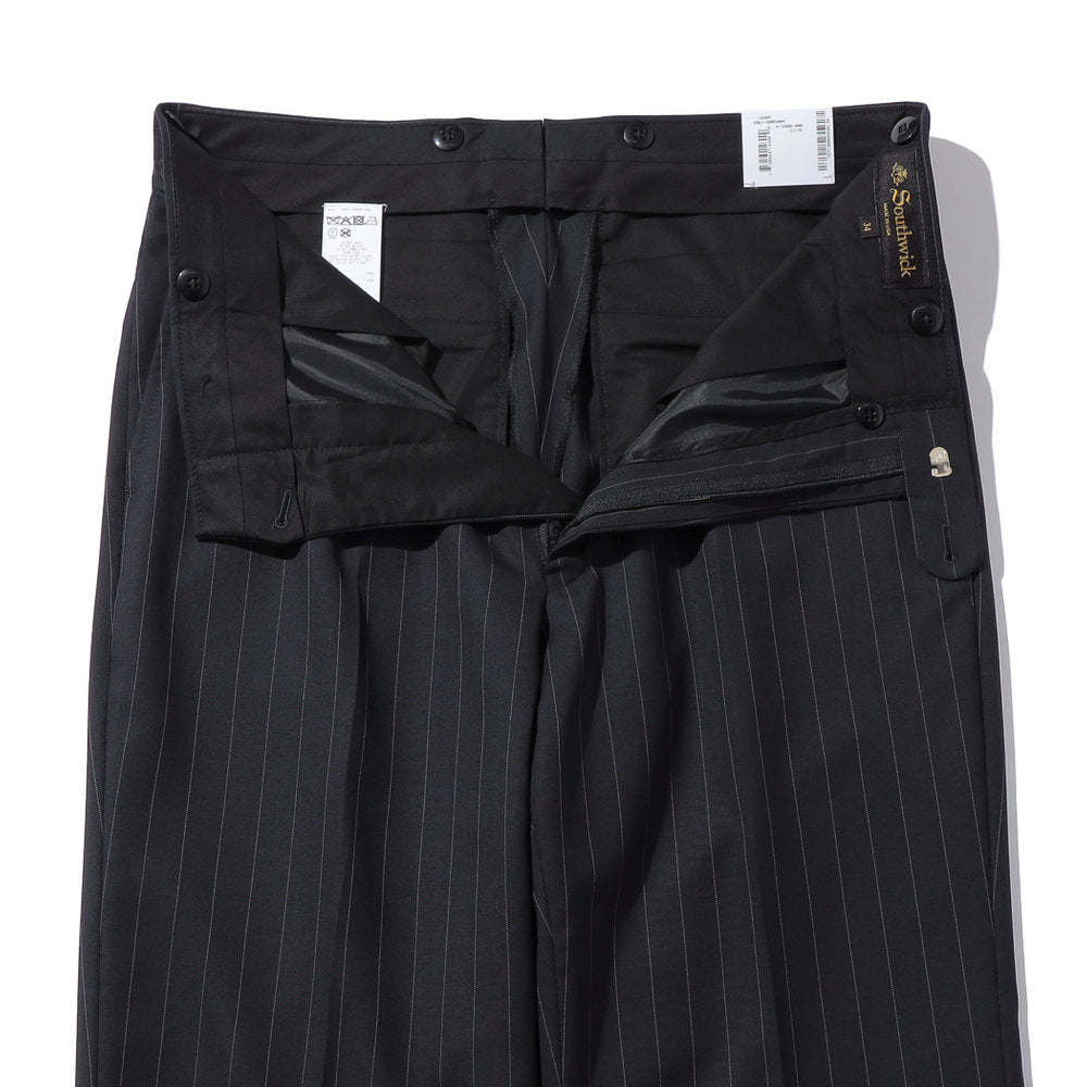 Southwick: DORSET Chalk stripe two-pleat trousers