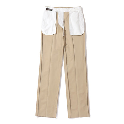 Southwick :DORSET Cotton chambray no-pleat trousers