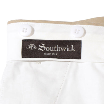 Southwick :DORSET Cotton chambray no-pleat trousers