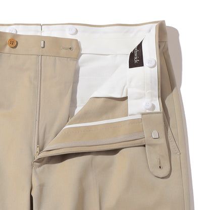 Southwick :DORSET Cotton chambray no-pleat trousers