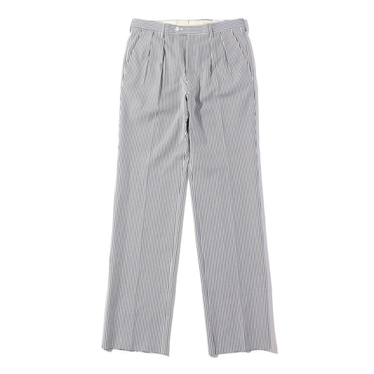 Southwick: CHATAM Cotton/Silk Seersucker 2-Pleat Trousers