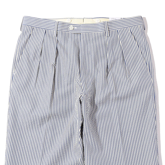 Southwick: CHATAM Cotton/Silk Seersucker 2-Pleat Trousers