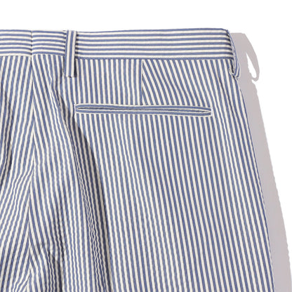 Southwick: CHATAM Cotton/Silk Seersucker 2-Pleat Trousers
