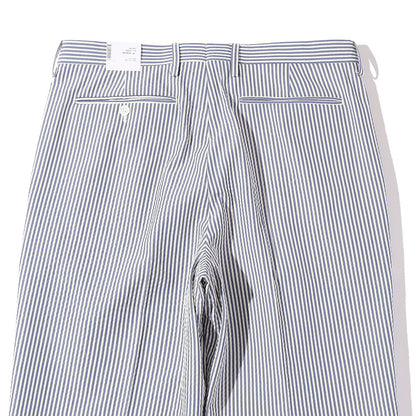 Southwick: CHATAM Cotton/Silk Seersucker 2-Pleat Trousers
